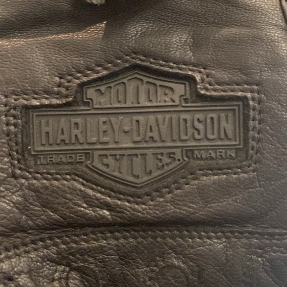 Harley-Davidson Men’s M Full-Fingered Leather Gloves - Picture 2 of 5